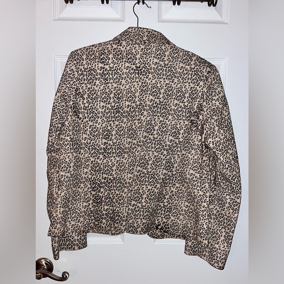 Brandon Thomas 100% Leather Black Leopard Print Blazer 🔥🔥 - Picture 4 of 5